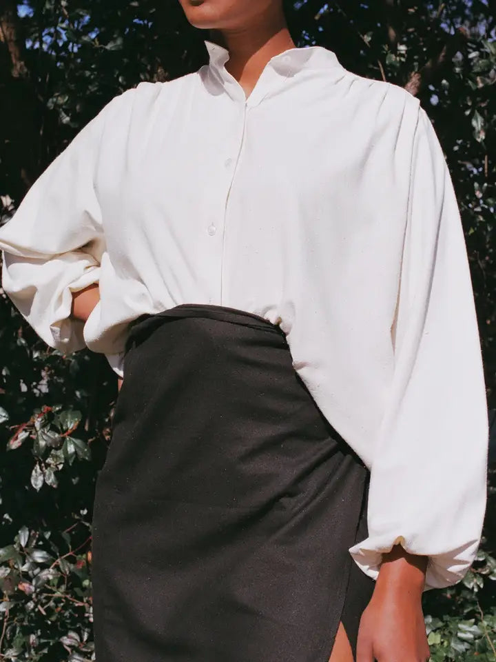 Gloria Raw Silk Top