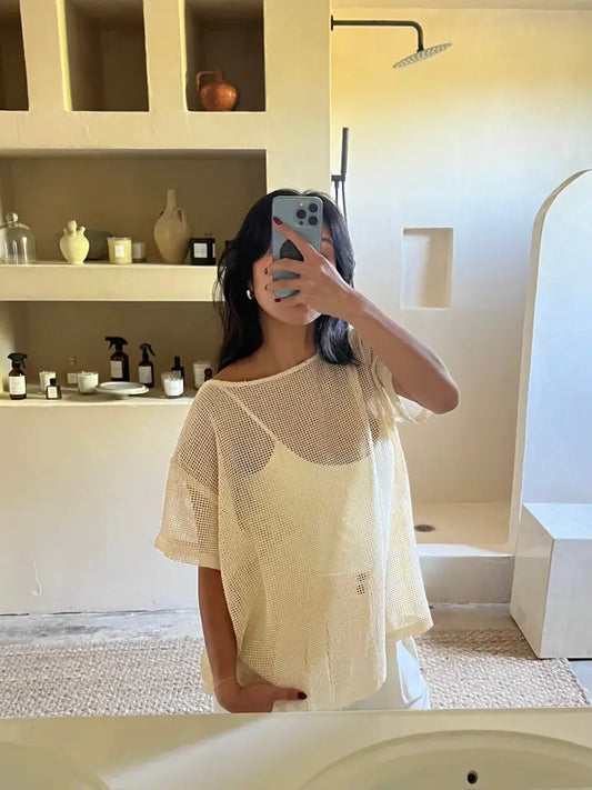 Tristan Netted Cotton Tee