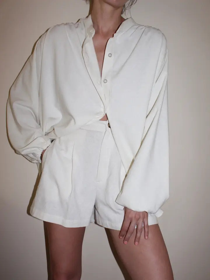Gloria Raw Silk Top