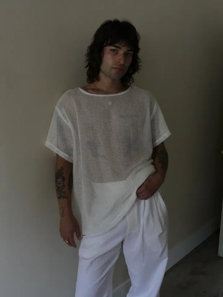 Tristan Netted Cotton Tee