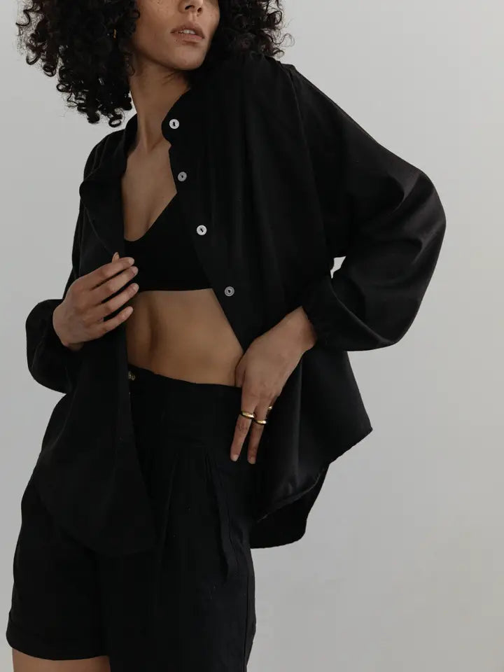 Gloria Raw Silk Top